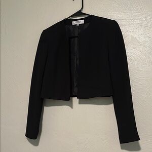 Vince Camuto Black Tailored Blazer Open Front